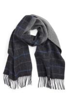 Men's Nordstrom Men's Shop Windowpane Lambswool Scarf