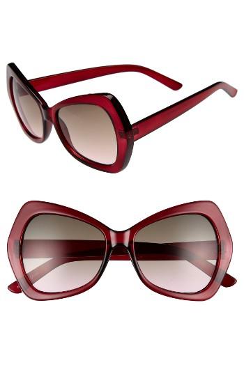 Women's Bp. 55mm Thick Oval Sunglasses - Red