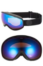 Women's Electric Masher Snow Goggles - Matte Black / Blue Chrome