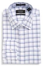 Men's Nordstrom Men's Shop Classic Fit Non-iron Check Dress Shirt .5 34 - Blue