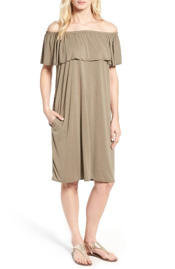 Women's Nic+zoe Boardwalk Convertible Jersey Dress - Green