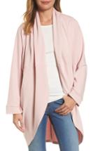 Women's Caslon Cocoon Knit Midi Cardigan, Size - Pink