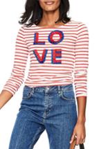 Women's Boden Make A Statement Stripe Top - Ivory