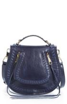 Rebecca Minkoff Small Vanity Leather Saddle Bag - Blue