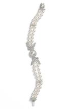 Women's Nadri Two Row Imitation Pearl & Crystal Bracelet