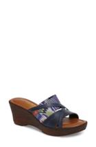 Women's Tuscany By East Street Lucette Strappy Wedge Mule N - Blue