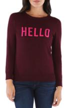 Women's Kut From The Kloth Hello Crewneck Sweater - Burgundy