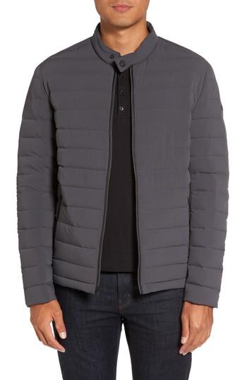 Men's Michael Kors Packable Stretch Down Jacket, Size - Grey