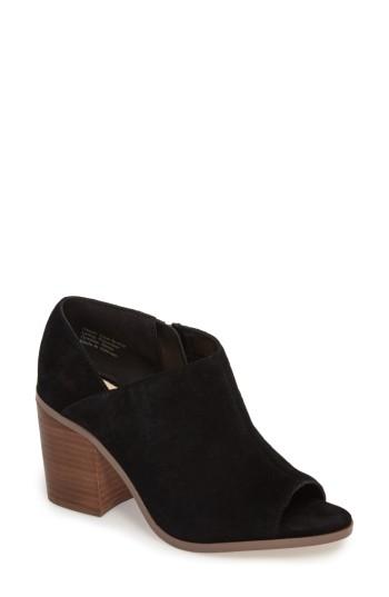 Women's Sole Society Arroyo Peep Toe Bootie M - Black
