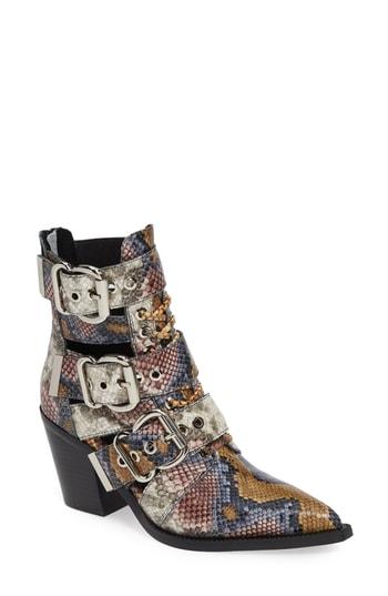 Women's Jeffrey Campbell Caceres Bootie .5 M - Grey