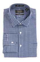 Men's Nordstrom Men's Shop Smartcare(tm) Traditional Fit Plaid Dress Shirt .5 32 - Blue