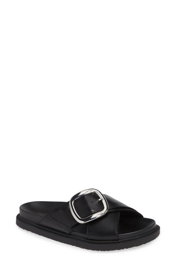 Women's Topshop Romeo Buckle Slide .5us / 36eu M - Black