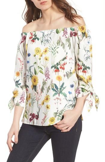 Women's Bailey 44 Botanical Off The Shoulder Top - White