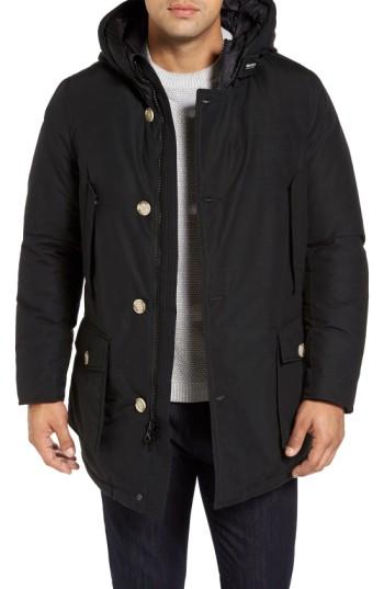 Men's Woolrich John Rich Down Arctic Parka, Size - Black