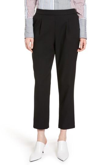 Women's Halogen Twill Ankle Pants - Black