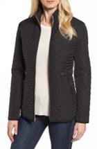 Women's Gallery Quilted Stand Collar Jacket - Black
