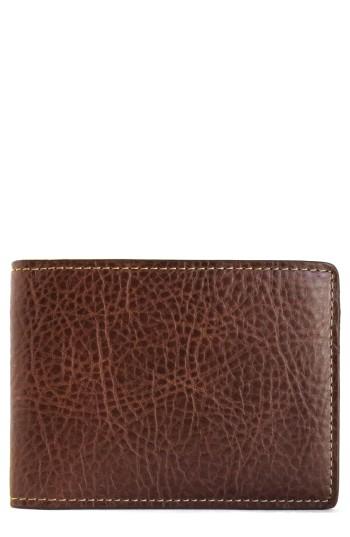 Men's Boconi 'caleb' Leather Wallet - Brown