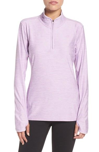 Women's The North Face 'motivation' Quarter Zip Pullover - Purple