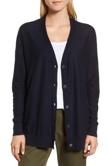 Women's Nordstrom Signature Button Front Cardigan - Blue