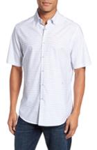 Men's Vilebrequin Slim Fit Stripe Sport Shirt - White