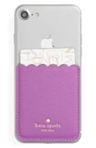 Kate Spade New York Scallop Leather Stick-on Smartphone Case Pocket - Purple