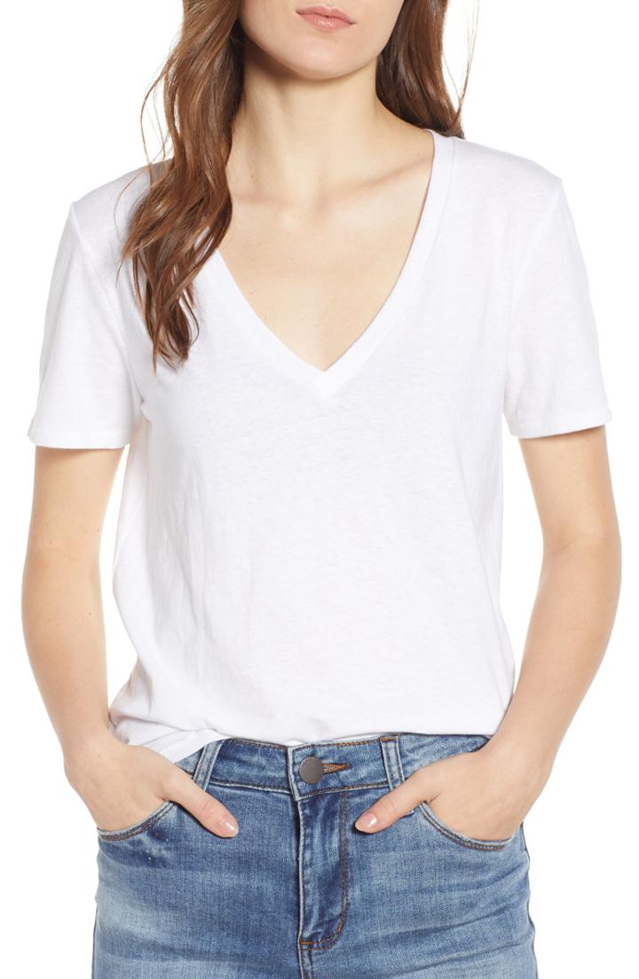 Women's Bp. V-neck Tee - White