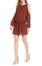 Women's Bishop + Young Cold Shoulder Blouson Minidress - Red