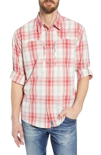 Men's Patagonia Regular Fit Plaid Sport Shirt - Red
