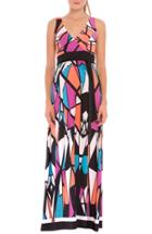 Women's Olian 'alexus' Print Maternity Maxi Dress