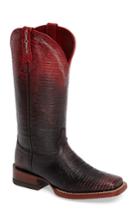 Women's Ariat Ombre Square Toe Western Boot .5 M - Red
