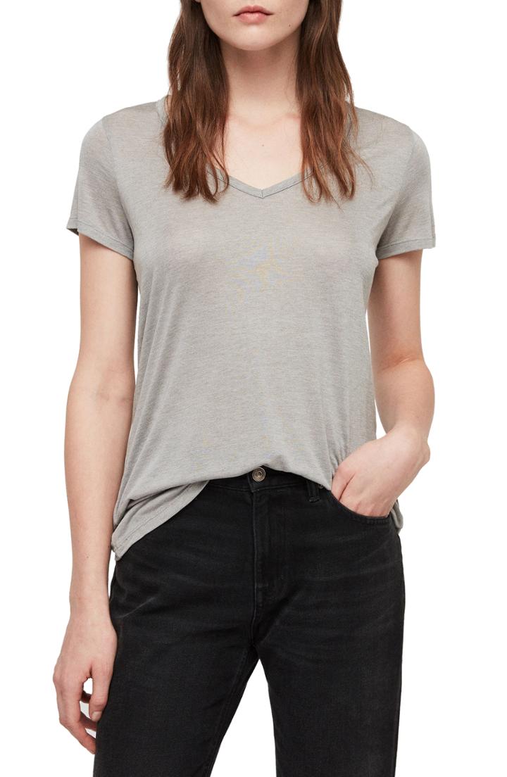 Women's Allsaints Malin Tee - Grey