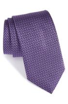 Men's Nordstrom Men's Shop Solid Silk Tie, Size - Purple