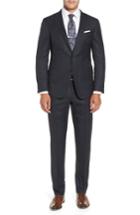 Men's Hickey Freeman Beacon Classic Fit Check Wool & Cashmere Suit
