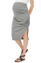 Women's Topshop Ruched Maternity Pencil Skirt Us (fits Like 0-2) - Grey