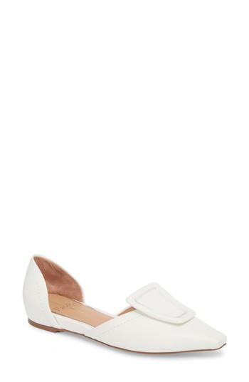 Women's Linea Paolo Sophie D'orsay Flat M - White