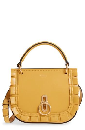 Mulberry Mini Amberley Leather Crossbody Bag - Yellow
