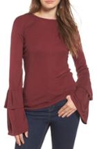Women's Leith Bell Sleeve Top - Red