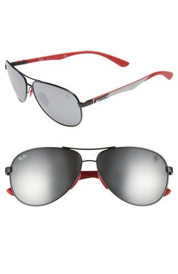 Men's Ray-ban 61mm Aviator Sunglasses - Black