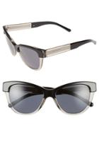Women's Burberry 55mm Retro Sunglasses - Dark Grey/ Black