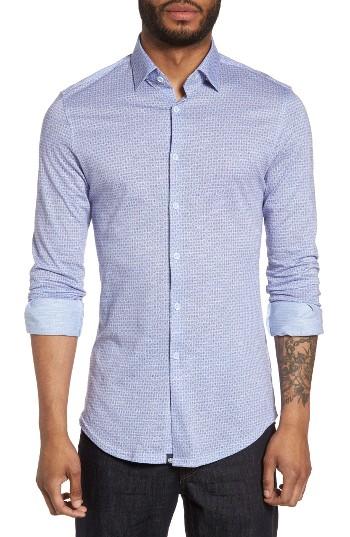 Men's Stone Rose Honeycomb Geo Sport Shirt