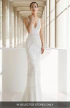 Women's Rosa Clara Keanna Guipure Lace Gown, Size - Ivory