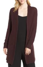 Women's Trouve Lace-up Back Cardigan, Size - Burgundy