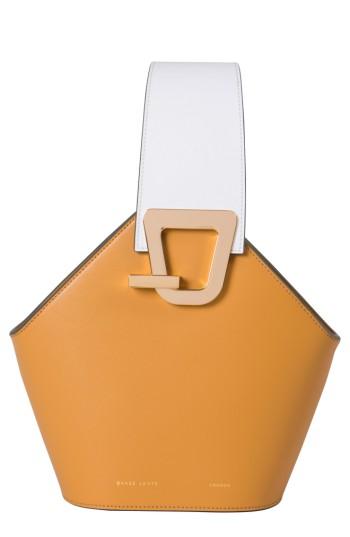 Danse Lente Mini Johnny Leather Bucket Bag - Beige