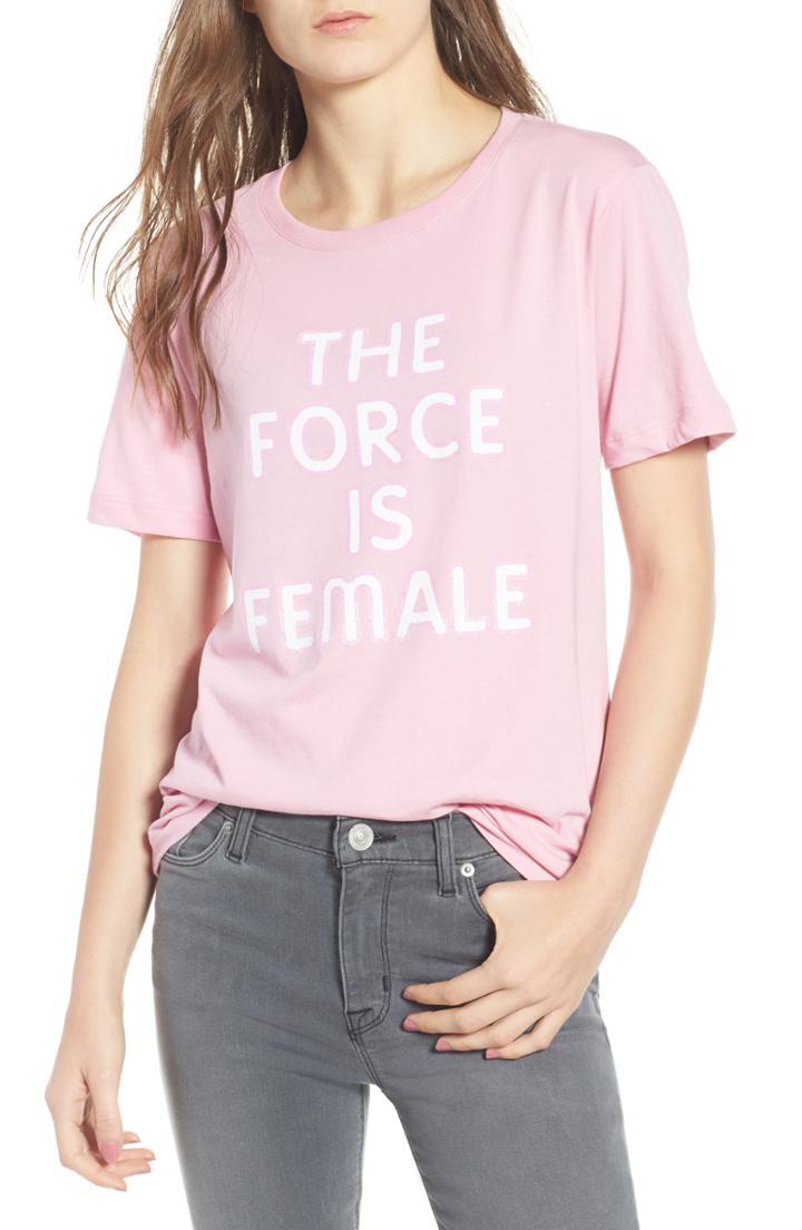 Women's Rebecca Minkoff The Force Is Female Tee - Pink