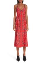 Women's Alexander Wang Bandana Print Slipdress - Red