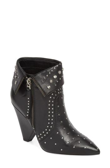 Women's Sam Edelman Royce Studded Bootie M - Black