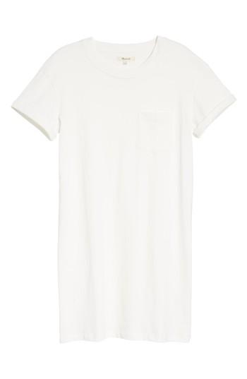 Women's Madewell Pocket T-shirt Dress, Size - White