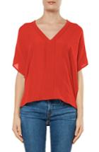 Women's J Brand Kiko V-neck Top - Red