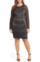 Women's Dress The Population Sloane Body-con Dress - Black
