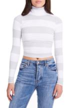 Women's Afrm Hunter Shirred Back Crop Top - Grey